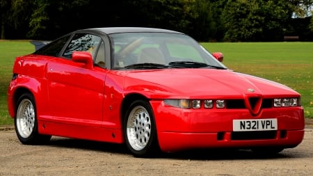 1989 Alfa Romeo SZ - sports, sz, car, red, alfa romeo