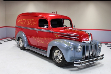 1947 ford panelvan - panelvan, ford, car, vintage