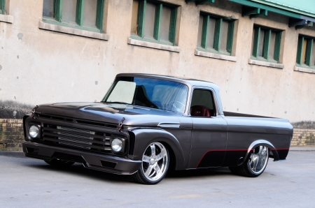 1962 ford f100 pick up - truck, house, ford, pick up