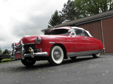 1949 Hudson - convertible, white walls, classy, red