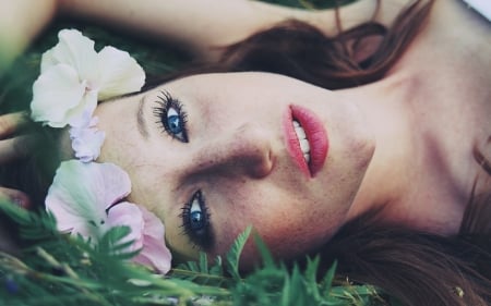 hippie bride - hippie, brunette, bride, girl