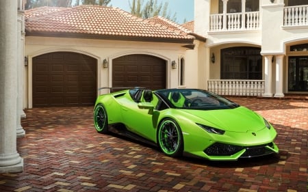 Lamborghini Huracan - Lamborghini, fast, green, 2017, Huracan