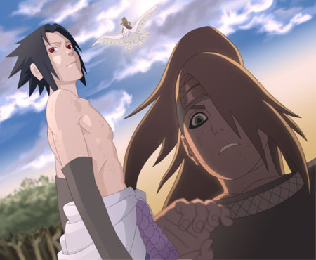 worried eyes - sasuke, naruto, khai