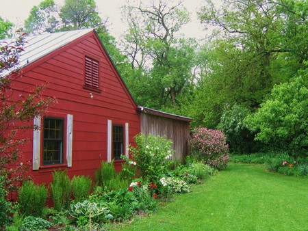 private garden in yellow springs - grass, nature, green, garden