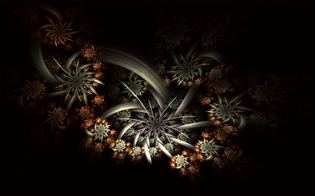 Slow Waltz - fractal, abstract, waltz, wallpaper, flower