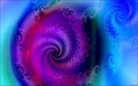 Radial Coolness - 3d, colors, abstract