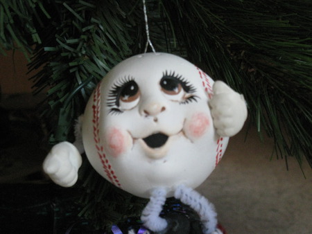  HITS BASEBALL XMAS - ornaments, christas, xmas, balls