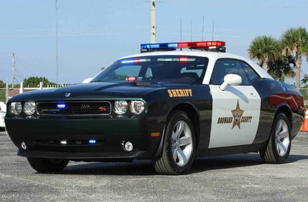 Police Challenger - challenger, car, dodge, tuning, police