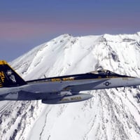 F-18 Super Hornet Mt Fugi