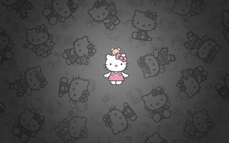 Hello Kitty - Looking Up, Kitty White, Dark Corners, Hello Kitty