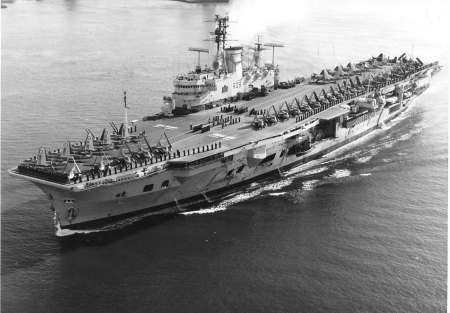 H.M.S. Ark Royal (1950's) - aircraft carriers, ark royal, british navy, royal navy, hms ark royal