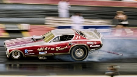 drag racing - smoke, drag, racing, funnycar