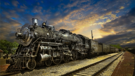 fantastic locomotive - train, locomotive, steam, fantastic