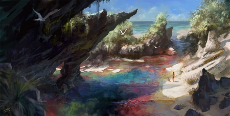 Hidden beach