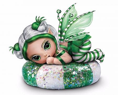 Mint Fairy - Mint, Digital, Fairies, Candy, Arts, Winged Creature, Abstract