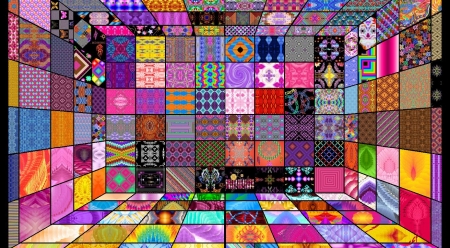 stained glass blocks - colors, blocks, 22657, lines