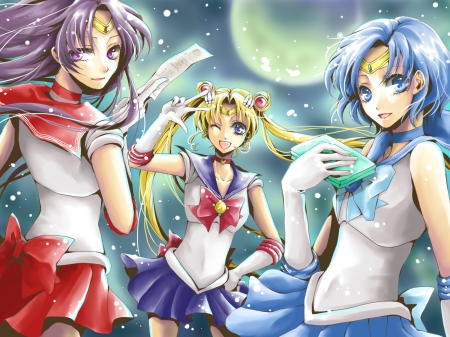 Sailor Moon - sailor murcurey, sailor scouts, sailor mars, sailor moon