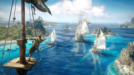 skull and bones - game, and, video, skull, bones