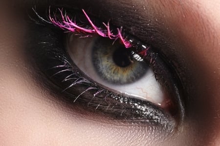 Eye - fashion, closeup, eye shadow, female