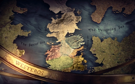 Westeros - westeros, land, game of thrones, map