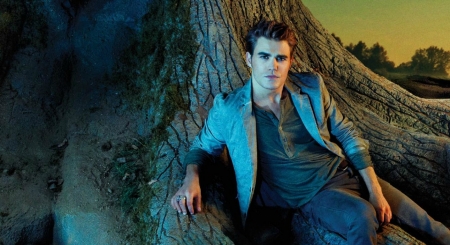 The Vampire Diaries (TV Series 2009–2017) - stefan, fantasy, the vampire diaries, blue, tv series, Paul Wesley