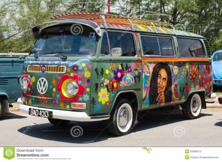 Volkswagen Hippie Volkswagen Cars Background 