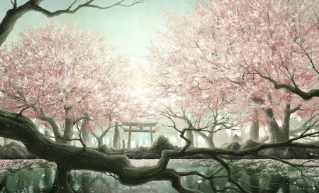 Anime Nature - cg, anime, nature, art