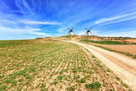 Windmill - nature, sky, cloud, windmill, the fifth element