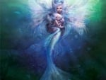 Mermaid Mother And Baby