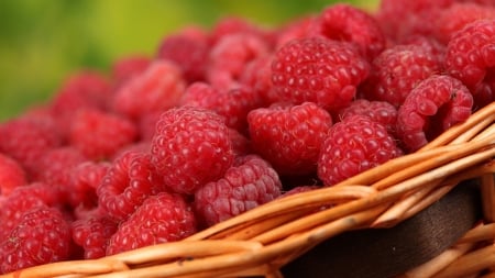 Fresh Raspberries - fresh, fruite, berries, basket, raspberries, firefox persona theme