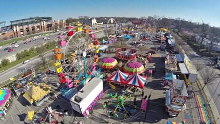 county fair - rides, people, food, shops, fair