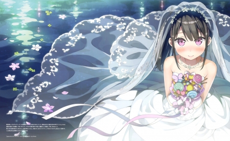 Anime Bride - cg, bride, art, Anime