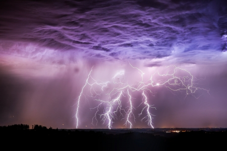 Lightining - cloud, lightining, sky, nature