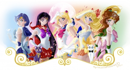 Sailor Moon - girls, moon, sailor, anime