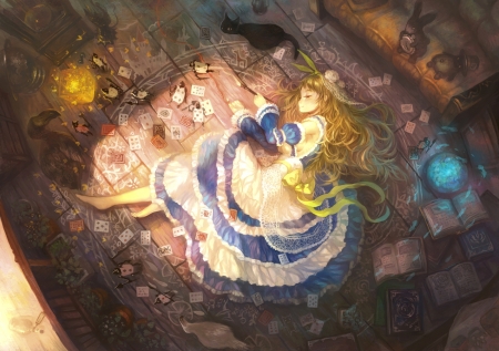 Alice - manga, anime, sleep, girl, alice