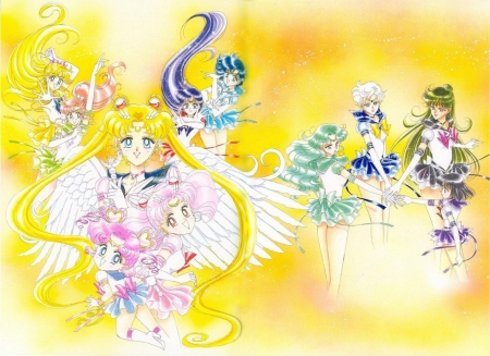 Sailor Moon - anime, moon, sailor, girls