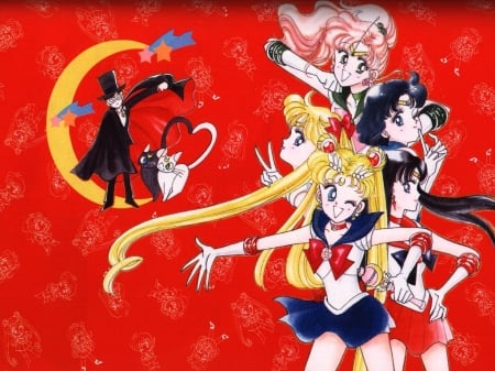 Sailor Moon - anime, moon, sailor, girls