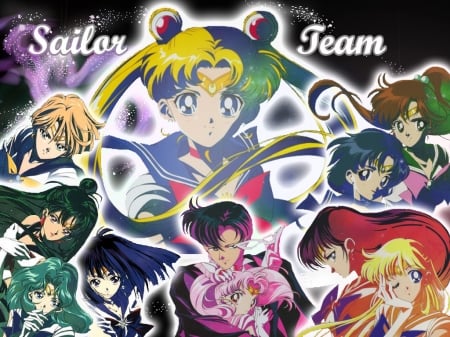 Sailor Moon - anime, moon, sailor, girls