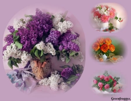 PRETTY FLOWERS COLLAGE - IMAGE, COLLAGE, FLOWERS, PRETTY