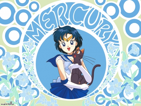 Sailor Mercury - Moon, Sailor, Gilrs, Anime