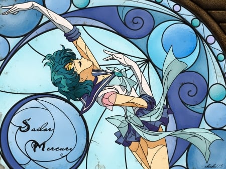 Sailor Mercury - anime, moon, sailor, girls