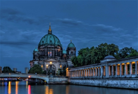 Berlin at Dusk - photo, at, dusk, berlin