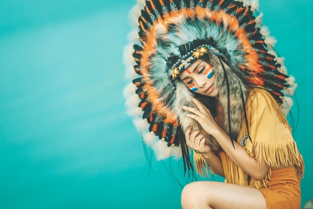 Native Indian Cosplay - indian, cosplay, Native, asian