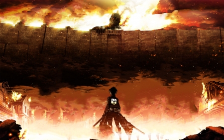 Attack on Titan - anime, titan, attack, on