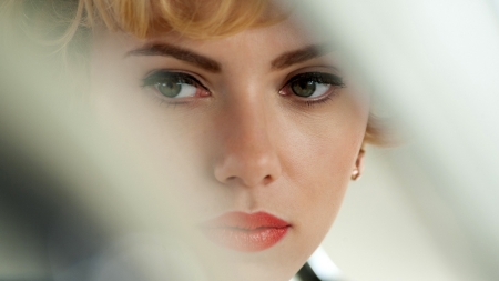 Hitchcock (2012) - poster, girl, eyes, hitchcock, actress, Scarlett Johansson, woman, movie, face