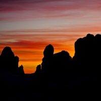 Arches National Park Sunset Silhouette