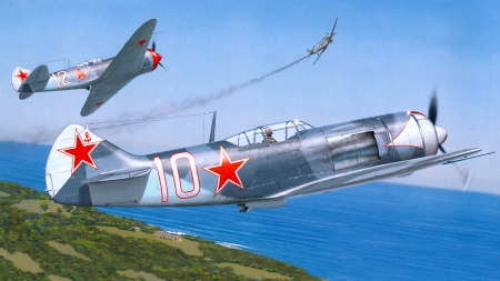 Lavochkin La-7 - War, Plane, Military, Lavochkin, LA-7