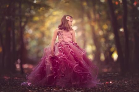 Little princess - meg bitton, dress, girl, little, princess, copil, pink, child