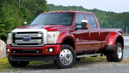 2015 Ford F-450 Super Duty Platinum - platinum, duty, red, truck, f-450, ford, super