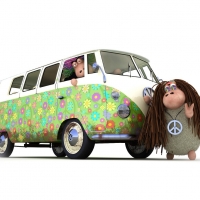 Hippie Van w/Some Cool Dudes 8)